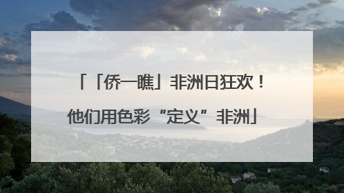 「侨一瞧」非洲日狂欢！他们用色彩“定义”非洲