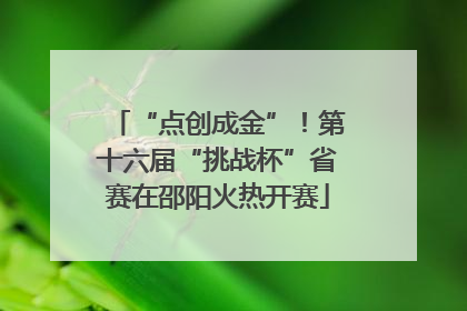 “点创成金”！第十六届“挑战杯”省赛在邵阳火热开赛