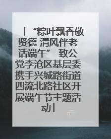“粽叶飘香敬贤德 清风伴老话端午” 致公党李沧区基层委携手兴城路街道四流北路社区开展端午节主题活动
