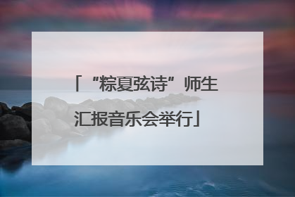 “粽夏弦诗”师生汇报音乐会举行