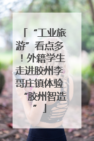 “工业旅游”看点多！外籍学生走进胶州李哥庄镇体验“胶州智造”