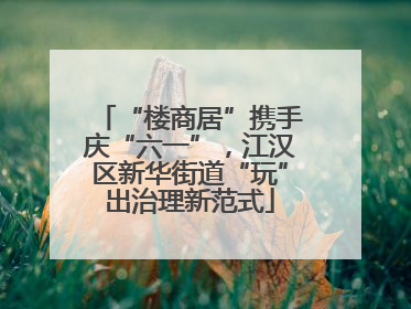 “楼商居”携手庆“六一”，江汉区新华街道“玩”出治理新范式