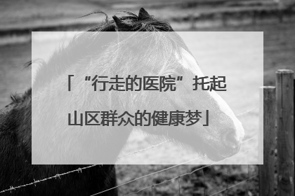 “行走的医院”托起山区群众的健康梦