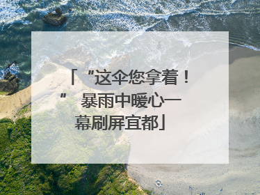 “这伞您拿着！” 暴雨中暖心一幕刷屏宜都