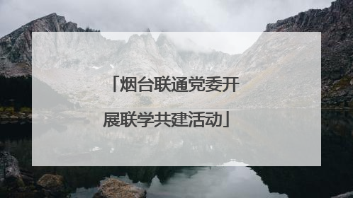 烟台联通党委开展联学共建活动