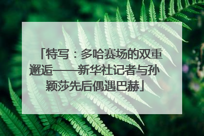 特写：多哈赛场的双重邂逅——新华社记者与孙颖莎先后偶遇巴赫