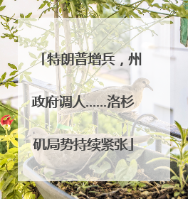 特朗普增兵，州政府调人……洛杉矶局势持续紧张