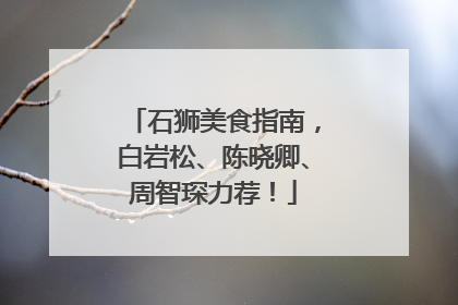 石狮美食指南，白岩松、陈晓卿、周智琛力荐！