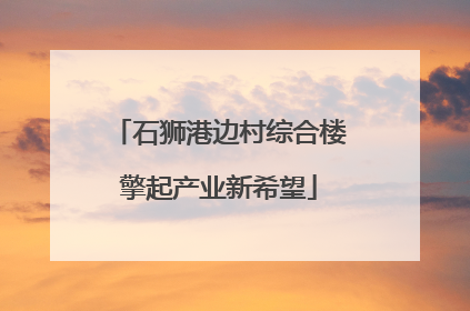 石狮港边村综合楼擎起产业新希望