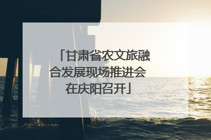 甘肃省农文旅融合发展现场推进会在庆阳召开