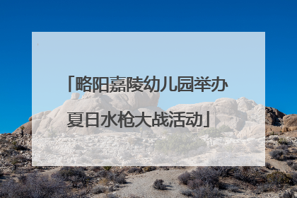 略阳嘉陵幼儿园举办夏日水枪大战活动