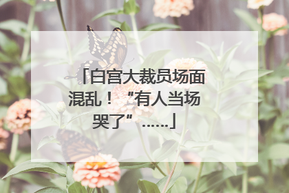 白宫大裁员场面混乱！“有人当场哭了”……