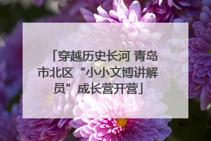 穿越历史长河 青岛市北区“小小文博讲解员”成长营开营