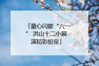 童心闪耀“六一” 洪山十二小展演精彩纷呈
