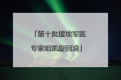 第十批援埃军医专家组凯旋回渝