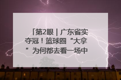 第2眼｜广东省实夺冠！篮球圈“大拿”为何都去看一场中学生比赛？
