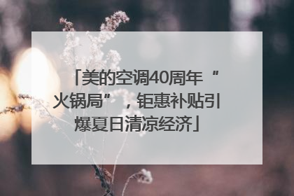 美的空调40周年“火锅局”，钜惠补贴引爆夏日清凉经济