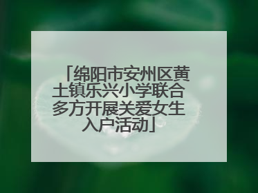 绵阳市安州区黄土镇乐兴小学联合多方开展关爱女生入户活动