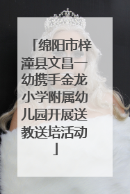 绵阳市梓潼县文昌一幼携手金龙小学附属幼儿园开展送教送培活动