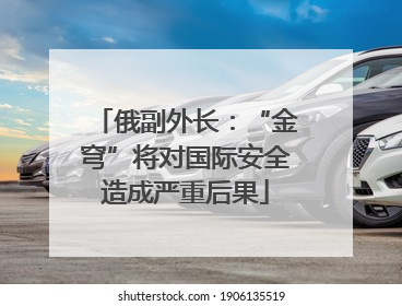 俄副外长：“金穹”将对国际安全造成严重后果
