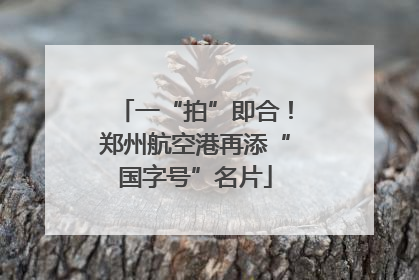 一“拍”即合！郑州航空港再添“国字号”名片