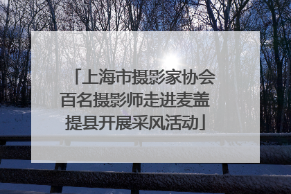 上海市摄影家协会百名摄影师走进麦盖提县开展采风活动