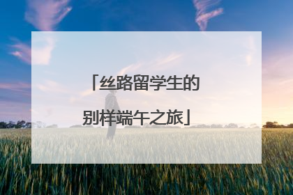 丝路留学生的别样端午之旅