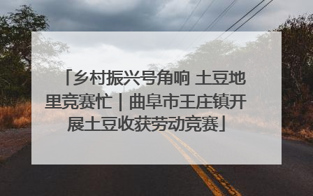乡村振兴号角响 土豆地里竞赛忙｜曲阜市王庄镇开展土豆收获劳动竞赛