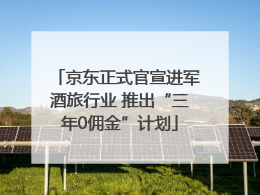 京东正式官宣进军酒旅行业 推出“三年0佣金”计划
