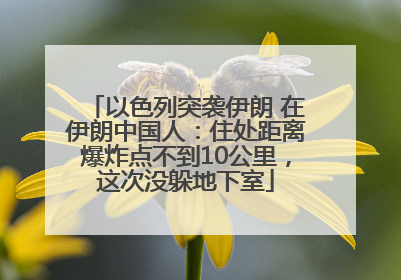 以色列突袭伊朗 在伊朗中国人：住处距离爆炸点不到10公里，这次没躲地下室