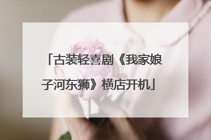 古装轻喜剧《我家娘子河东狮》横店开机