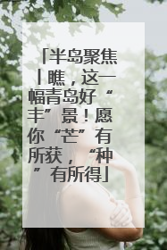 半岛聚焦丨瞧，这一幅青岛好“丰”景！愿你“芒”有所获，“种”有所得