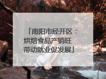 南阳市经开区：烘焙食品产销旺 带动就业促发展