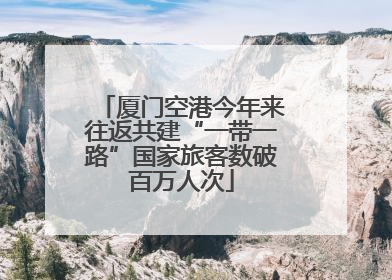 厦门空港今年来往返共建“一带一路”国家旅客数破百万人次