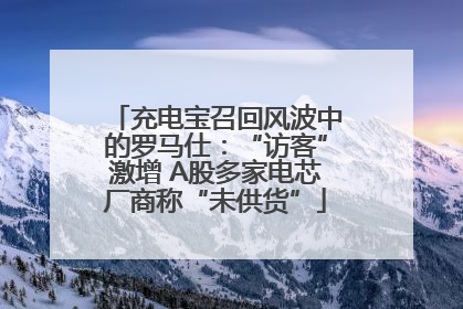 充电宝召回风波中的罗马仕：“访客”激增 A股多家电芯厂商称“未供货”