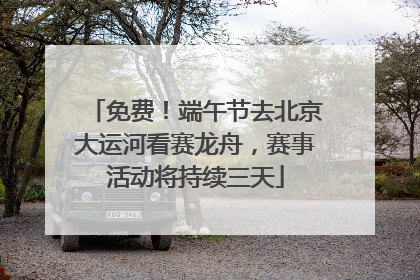 免费！端午节去北京大运河看赛龙舟，赛事活动将持续三天