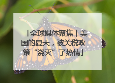 全球媒体聚焦｜美国的夏天，被关税政策“浇灭”了热情
