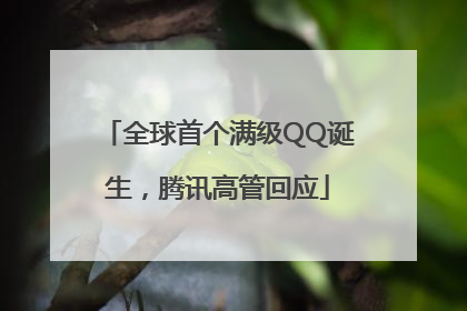 全球首个满级QQ诞生，腾讯高管回应