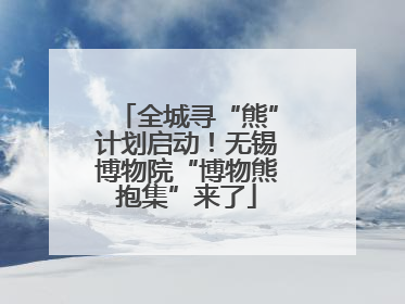 全城寻“熊”计划启动！无锡博物院“博物熊抱集”来了