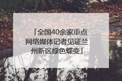 全国40余家重点网络媒体记者见证兰州新区绿色蝶变