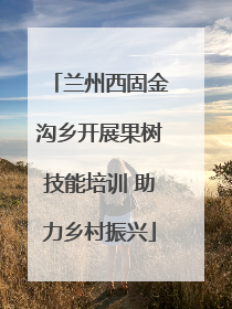 兰州西固金沟乡开展果树技能培训 助力乡村振兴