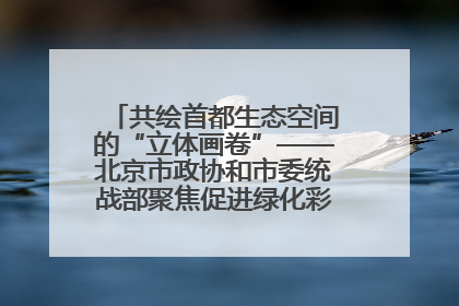 共绘首都生态空间的“立体画卷”——北京市政协和市委统战部聚焦促进绿化彩化美化生态空间建设联合协商议政