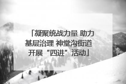 凝聚统战力量 助力基层治理 神堂沟街道开展“四进”活动