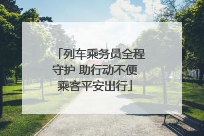 列车乘务员全程守护 助行动不便乘客平安出行