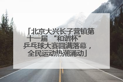 北京大兴长子营镇第十一届 “和谐杯” 乒乓球大赛圆满落幕，全民运动热潮涌动