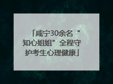 咸宁30余名“知心姐姐”全程守护考生心理健康