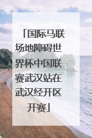 国际马联场地障碍世界杯中国联赛武汉站在武汉经开区开赛