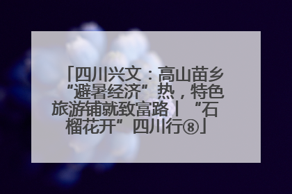 四川兴文：高山苗乡“避暑经济”热，特色旅游铺就致富路丨“石榴花开”四川行⑧