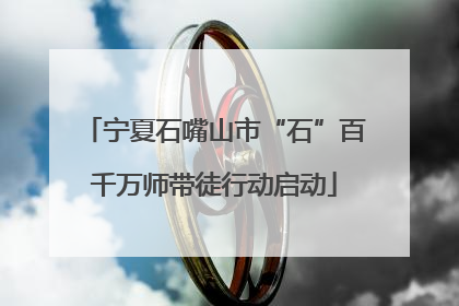 宁夏石嘴山市“石”百千万师带徒行动启动