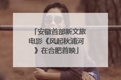 安徽首部新文旅电影《风起秋浦河》在合肥首映